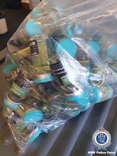 Some of the 233 vial of anabolic steroids allegedly seized at Aberglasslyn