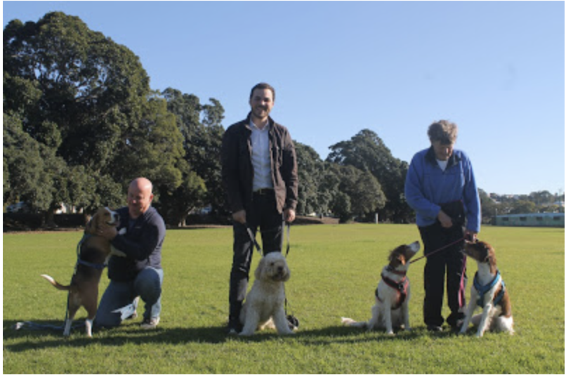 Lambton Residents Matt Brooker (left) and Mary Webster (right) with Deputy Lord Mayor Declan Clausen (centre)