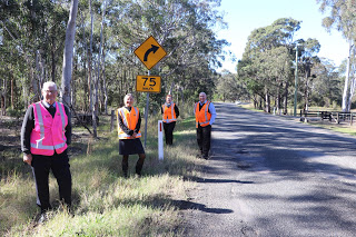 Cessnock Mayor Bob Pynsent, Council General Manager Lotta Jackson, Road Safety Officer Alison Shelton and Principal Engineer Traffic and Transport Warren Jeffery Picture: Cessnock City Council