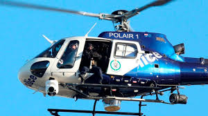 The Polair helicopter kept track of the fleeing vehicle