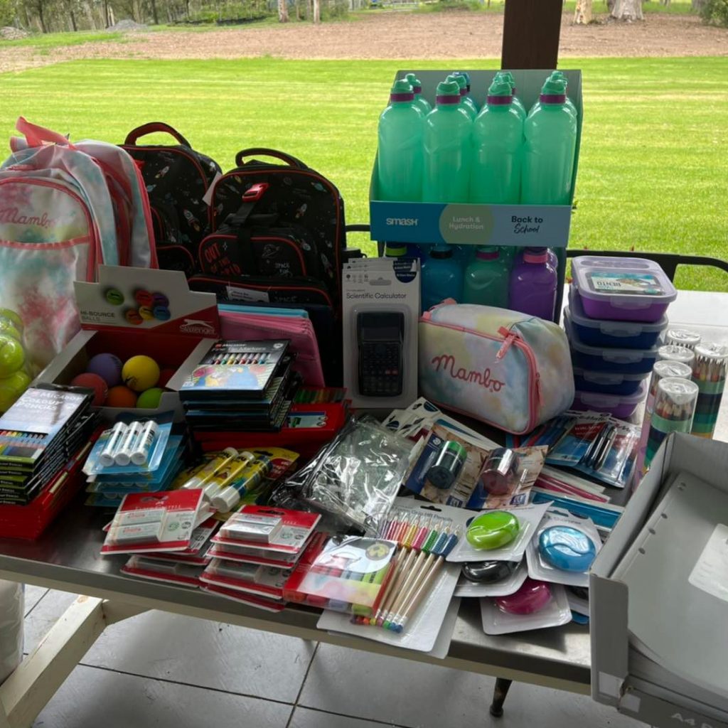 Hunter charity filling backtoschool backpacks for rural students 2NURFM