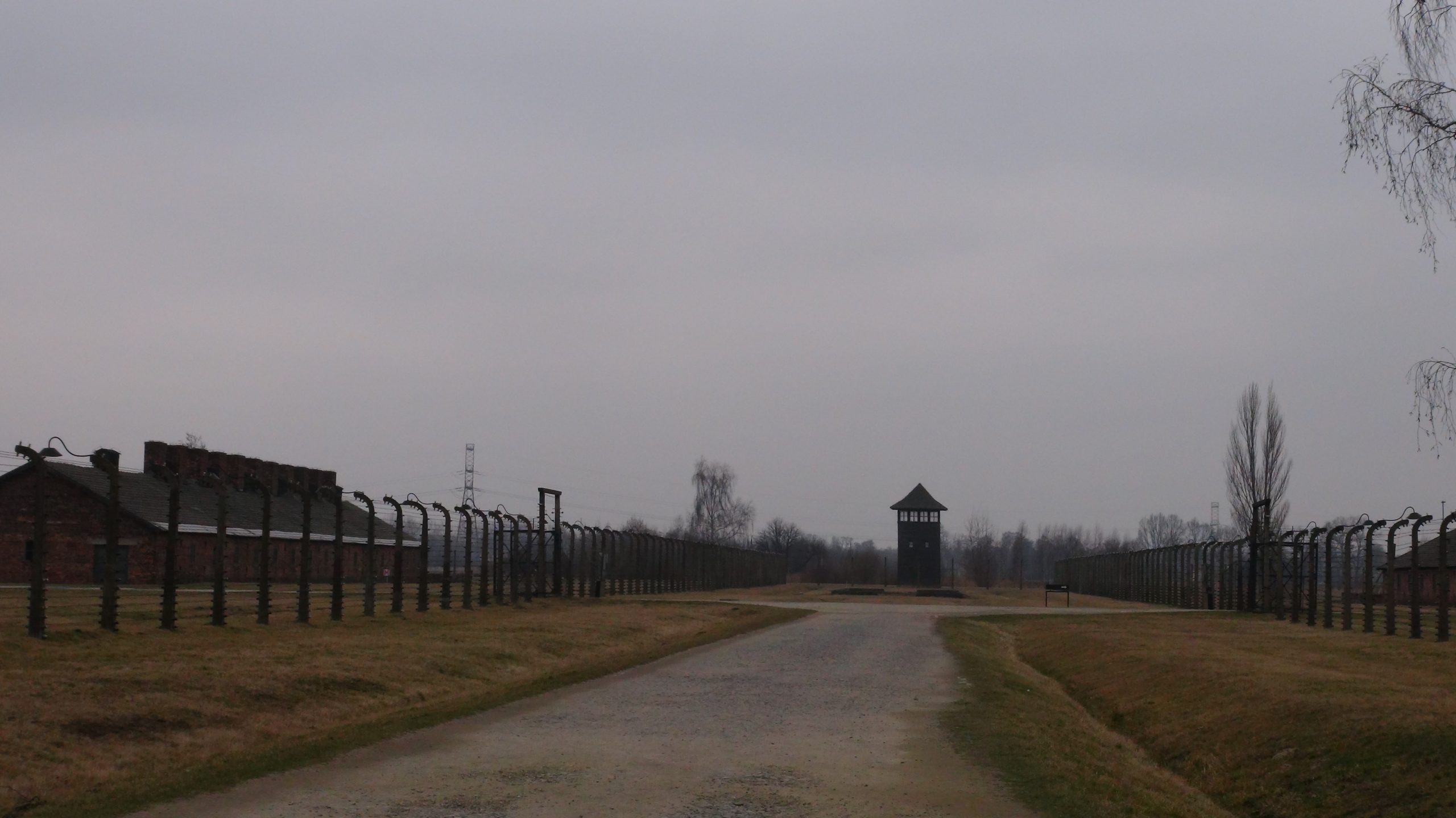 View of concentration camp in Poland